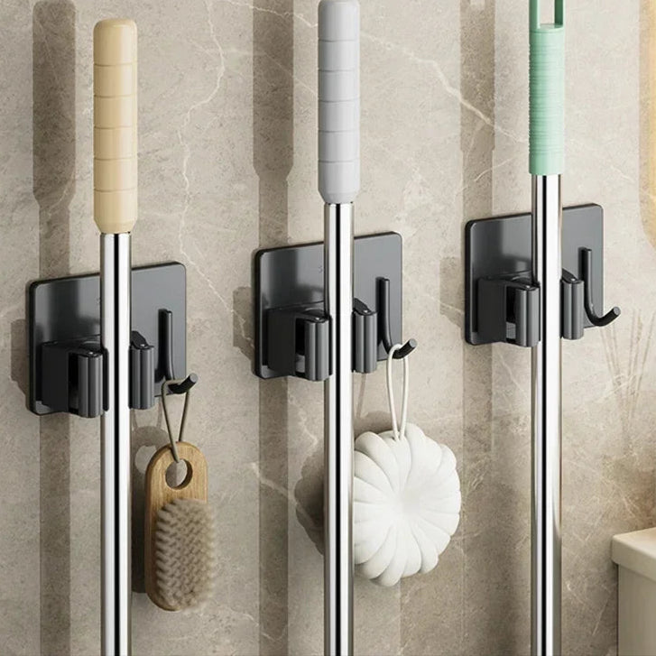 Wall Mounted Mop Organizer Clips