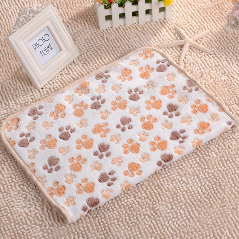 3 Sizes Cute Warm Pet Bed Mat Cover Towel