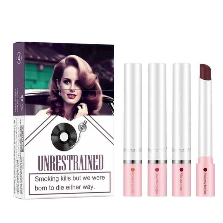 4 Pcs/Set Cigarette Lipstick Set