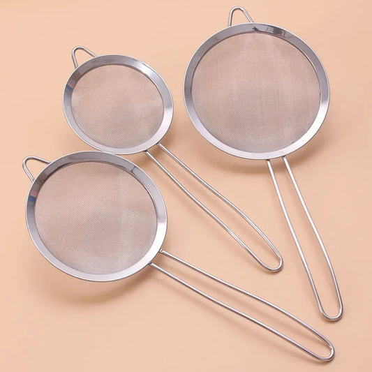 3Pcs/Set Stainless Steel  Wire Fine Mesh Oil Strainer