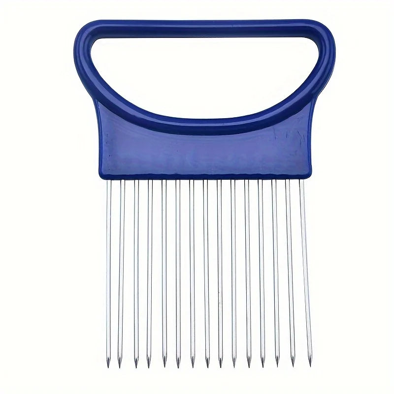 1/4Pc Stainless Steel Onion Needle Onion Fork Vegetables Fruit Slicer