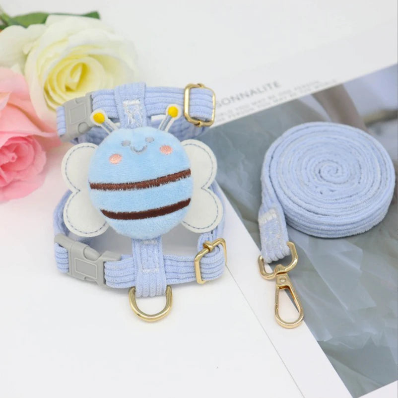 Cat Dog Harness Leash Set