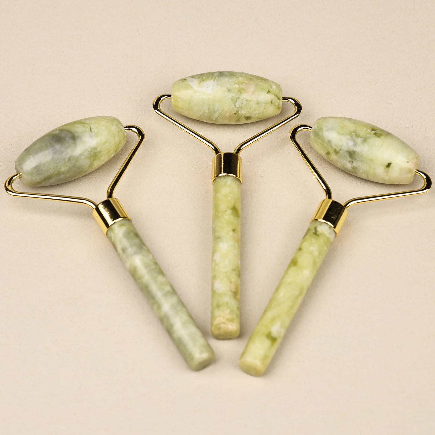 Natural Jade Face Roller Gua Sha Scraper Set Masssager