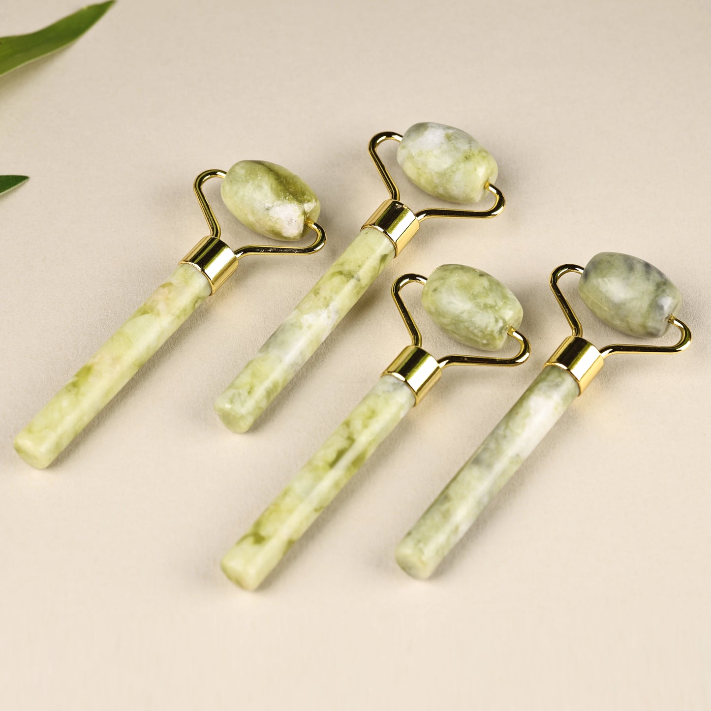Natural Jade Face Roller Gua Sha Scraper Set Masssager